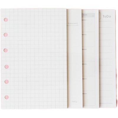 圆点备忘财务横格日周月笔记本子
