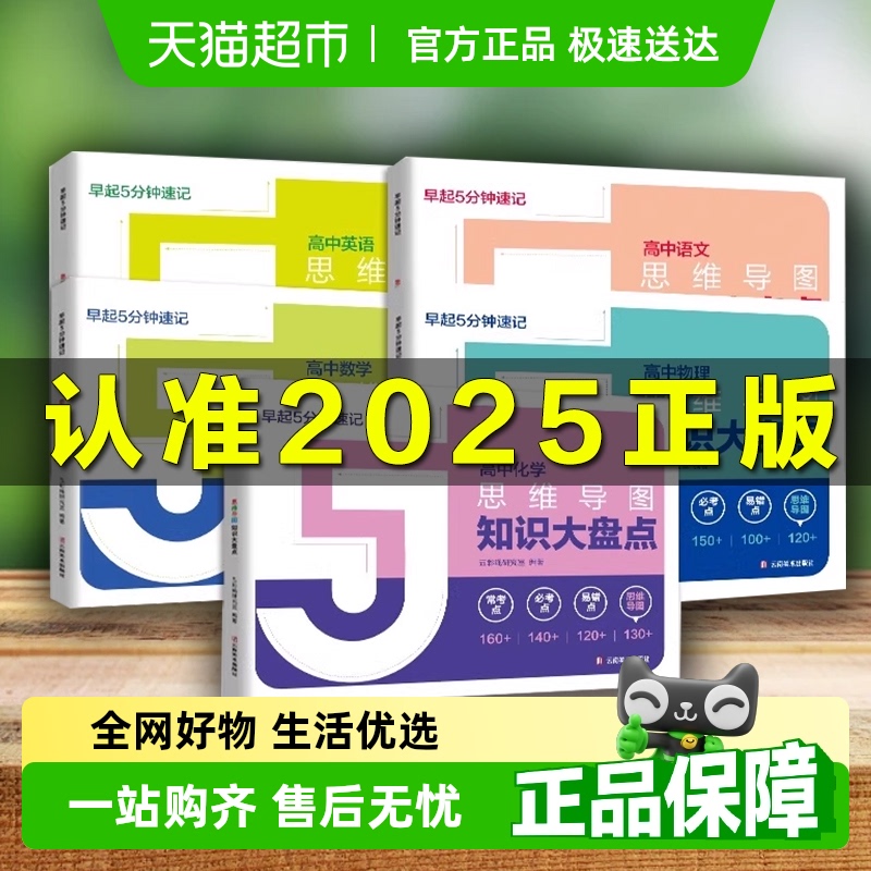 2025高中知识大盘点思维导图早起5分钟速记张雪峰老师高考复习点