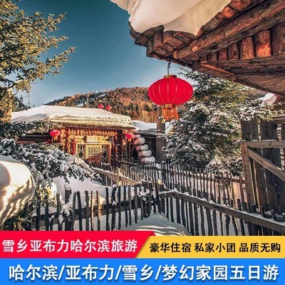 哈尔滨亚布力雪乡品质五日游6人私家商务团