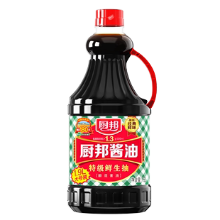 厨邦酱油1.9L 瓶特级生抽黄豆酿造酱油凉拌炒菜调味品