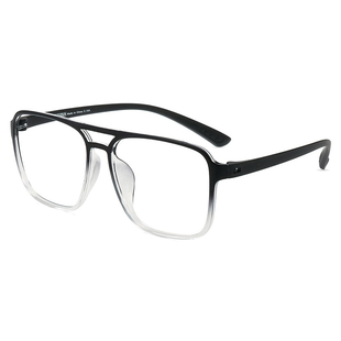 监狱近视眼镜看守所专用无螺丝眼镜框黑框复古双梁大框男女潮时尚