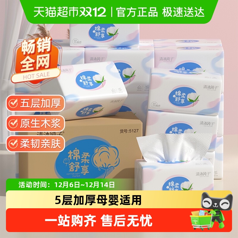 纸巾大容量5层整箱装
