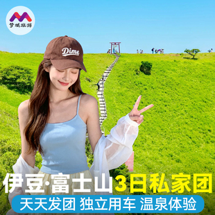 私家团纯玩日本旅游东京+箱根+伊豆+富士山3天2晚自由旅行报跟团