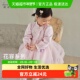 女童印花网纱中国风新中式 戴维贝拉儿童连衣裙2025秋装 新款 裙子