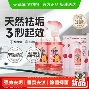 威王净大师多功能马桶清洁剂洁厕灵泡泡去异味300g*2瓶+300g*2袋