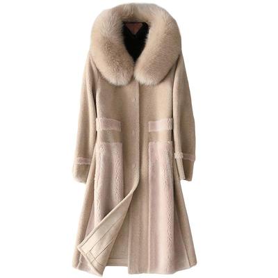 女新款皮草外套羊剪绒大衣