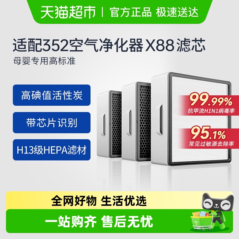 康净之芯适配352空气净化器滤芯