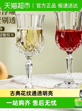 高颜值法式家用玻璃红酒杯轻奢高档鸡尾酒葡萄酒杯香槟高脚杯套装