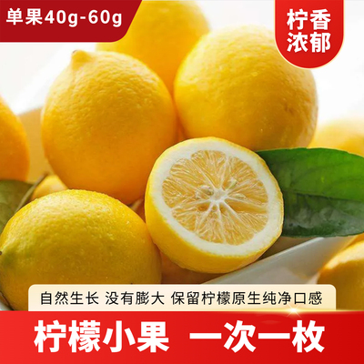 四川安岳黄柠檬新鲜水果皮薄多汁整箱商用水果榨汁