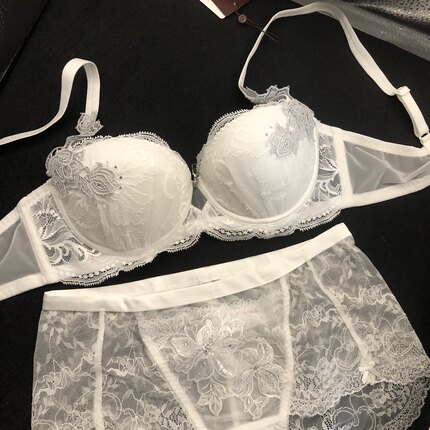 YI75C 80B 80C套装重工刺绣半杯聚拢舒适调整型三排扣