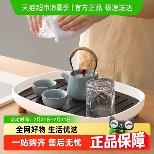 茶台功夫茶具干泡台沥水托盘 包邮 优勤日式 茶盘家用轻奢小型储水式