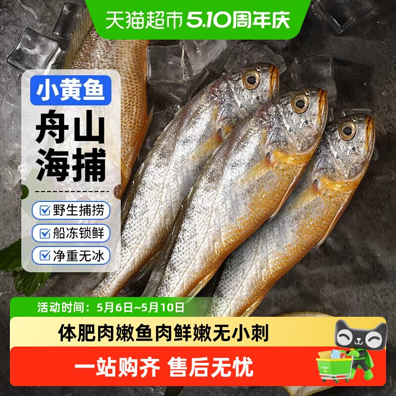 赫敏舟山小黄鱼深海捕捞海鱼小黄花鱼生鲜海鲜水产新鲜冷冻烧烤