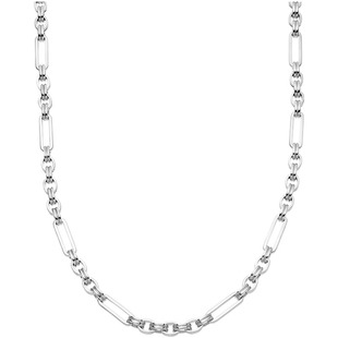 Missoma银色连环项链个性时尚简约螺旋链条式锁骨链颈链男女同款