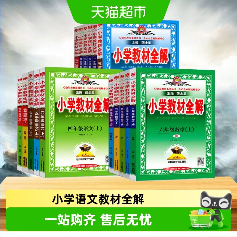 2026薛金星小学教材全解语文一二三年级四五六年级数学英语上下册