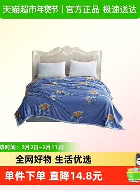 恒源祥TLS1032金枝玉叶绒毯180*200cm单位：条