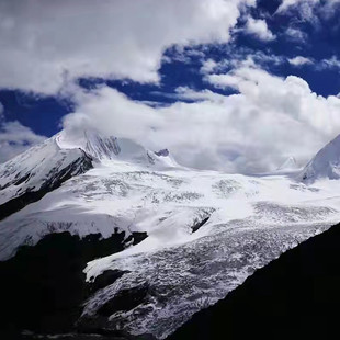 藏北秘境萨普神山越野车4人小团纳木措骷颅墙冰川四日游