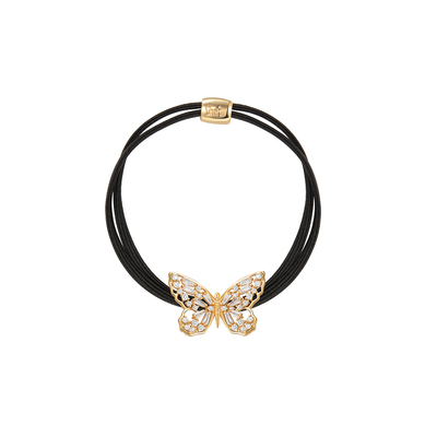 蝴蝶shes茜子璀璨微镶发绳橡皮筋