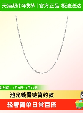 顺钦银楼S999纯银女设计感项链