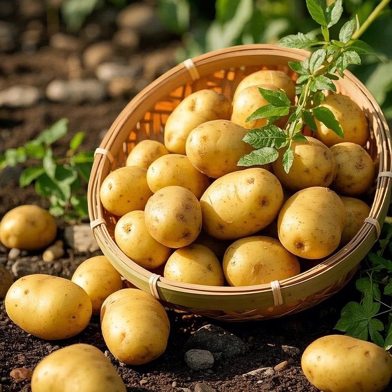 新鲜2025黄皮小土豆马铃薯农家黄心洋芋整箱批发当季现挖蔬菜