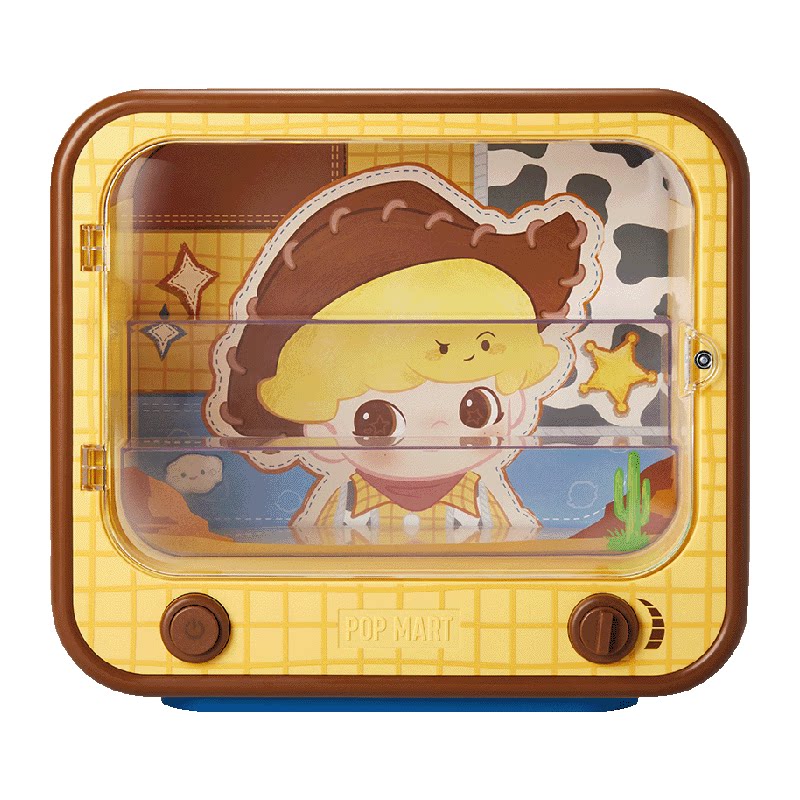 POPMART泡泡玛特DIMOO WORLD &times; PIXAR联名系列电视机发光展示盒