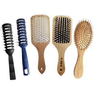 男女士发廊吹发型造型排骨梳子九排梳木楠竹气囊按摩梳气垫大板梳