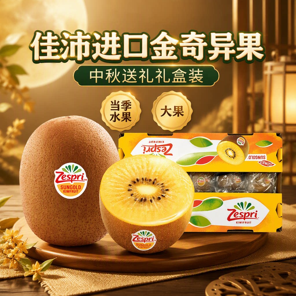 【下拉跳转更优惠】佳沛进口金奇异果大果中秋送礼礼盒装当季水果