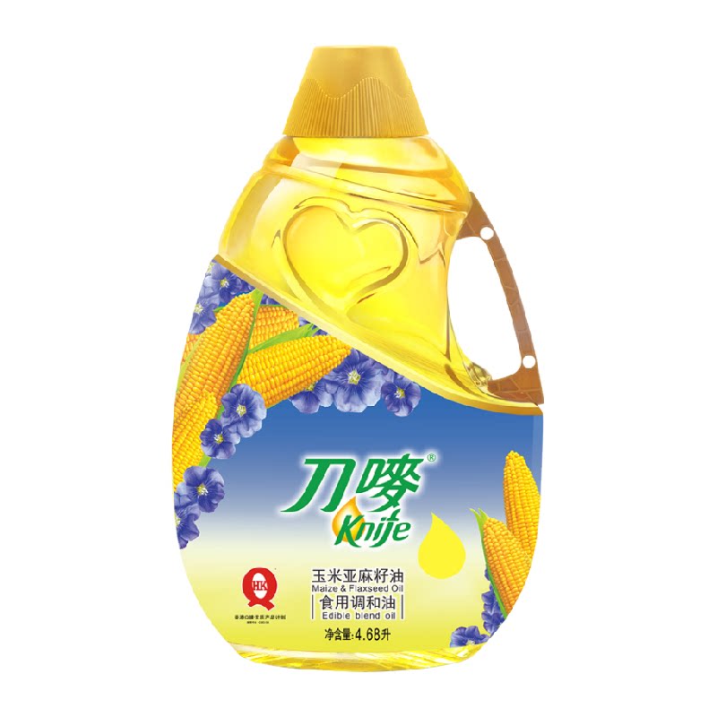 knife/刀唛玉米亚麻籽油 4.68L 食用调和油 香港品质4.68L/瓶