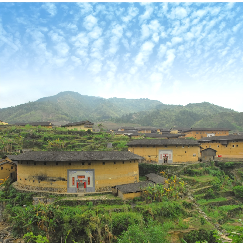 双土楼初溪土楼田螺坑土楼