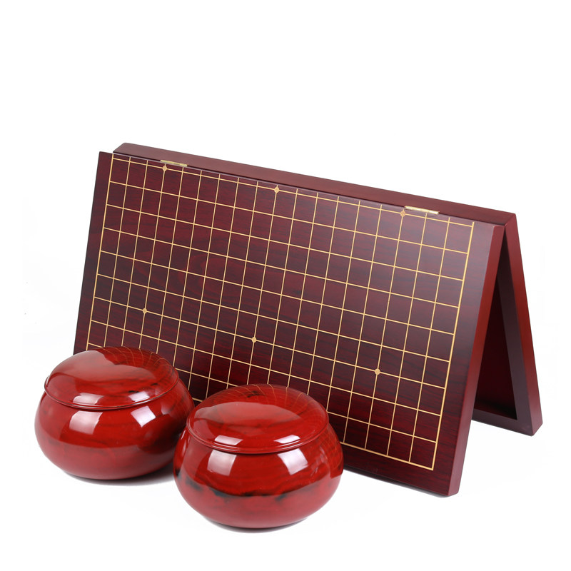 福建老店红檀香木棋盘正品老云子