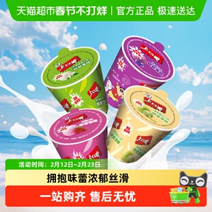五丰上口爱冰淇淋草莓蓝莓味哈密瓜味香草味杯装小碗装奶昔杯雪糕