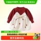 凡猎女童连衣裙秋冬洋气一周岁宝宝礼服生日抓周拜年服儿童公主裙