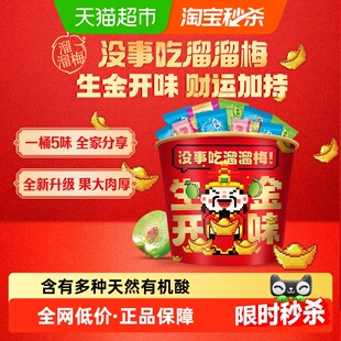 溜溜梅青梅全家桶生金开味财神休闲零食大礼包正宗话梅雪梅西梅