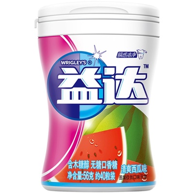 益达无糖西瓜味口香糖果