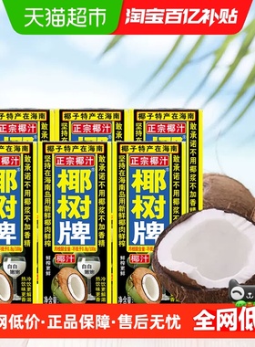 椰树椰奶椰树牌椰汁六连包245ml*6盒/组海南特产植物蛋白饮料