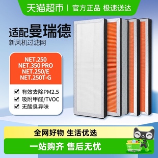 适配曼瑞德NET250.Pro全热回收型新风机过滤网滤芯F1106集尘滤芯