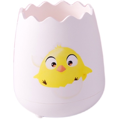 多功能可爱少女大容量蛋壳笔筒