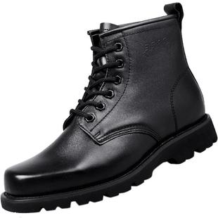 强人3515正品皮靴男高帮牛皮工装鞋真皮商务皮鞋马丁靴中帮工装靴
