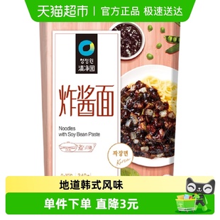 炸酱面340g韩国懒人拉面方便速食含酱料包拌面 清净园韩式 包邮