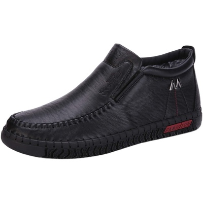 福顺缘冬季新款加厚男兔毛棉鞋