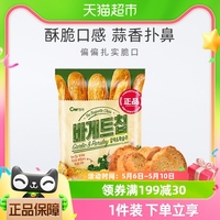 韩国进口Cw青右面包干大蒜奶油味55g*1包独特风味佐餐搭配