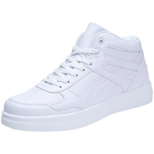 秋冬鞋子男运动休闲小白鞋增高男士板鞋高帮内增高男鞋10cm增高鞋