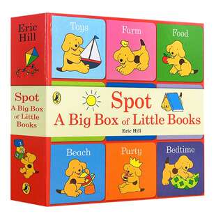 英文原版纸板书 小玻在哪里迷你手掌书9册 Spot A Big Box of Little Books 礼盒装 正版进口亲子互动儿童躲猫猫游戏 封底可玩拼图