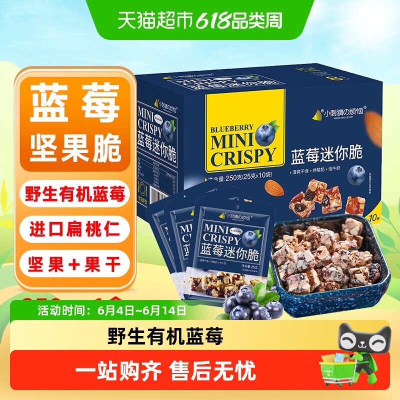 小刺猬の烦恼蓝莓迷你坚果脆每日坚果礼盒干果孕妇健康休闲小零食