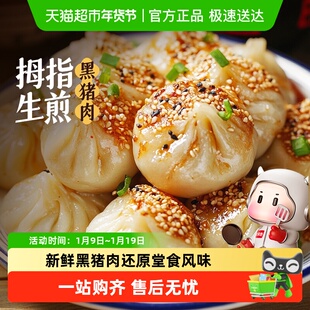 大希地黑猪肉拇指生煎包速食早餐半成品小笼包子早饭空气炸锅食材