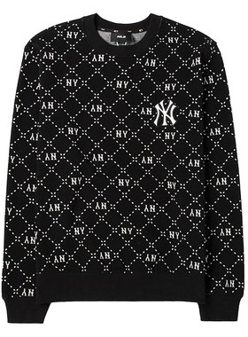 【自营】MLB套头卫衣男女装老花休闲上衣时尚套头衫卫衣3AMTM0134