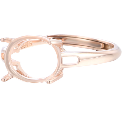 925纯银戒指空托男女蜜蜡