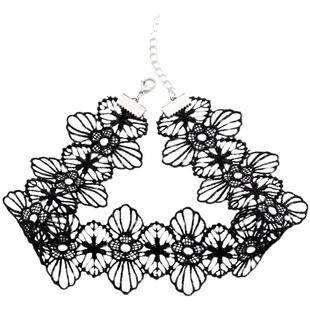 脖子饰品黑色蕾丝颈链配饰复古网红颈饰新款锁骨项链锁骨链女气质