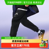阿迪达斯童装 KB5130 子儿童透湿保暖针织运动裤 25冬季 男童加绒裤