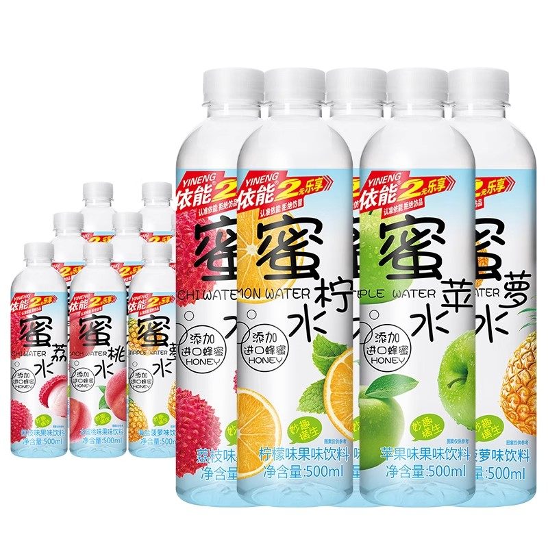 依能蜜水蜜桃水果味饮料500ml×24瓶柠檬葡萄荔枝味果味饮料整箱,咖啡/麦片/冲饮,果味/风味/果汁饮料,淘宝优惠券,粉丝福利购,淘宝优惠卷