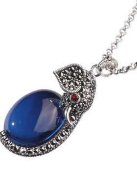 时尚复古泰银高贵挂件项链送礼